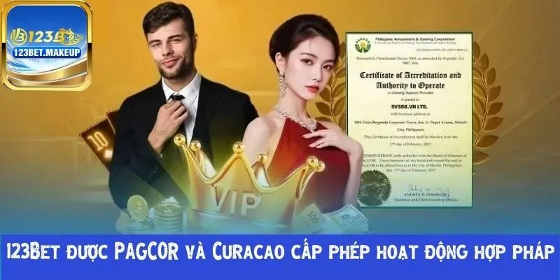 123Bet được PAGCOR và Curacao