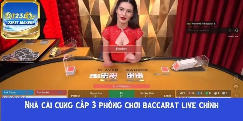 Nhà cái cung cấp 3 phòng
